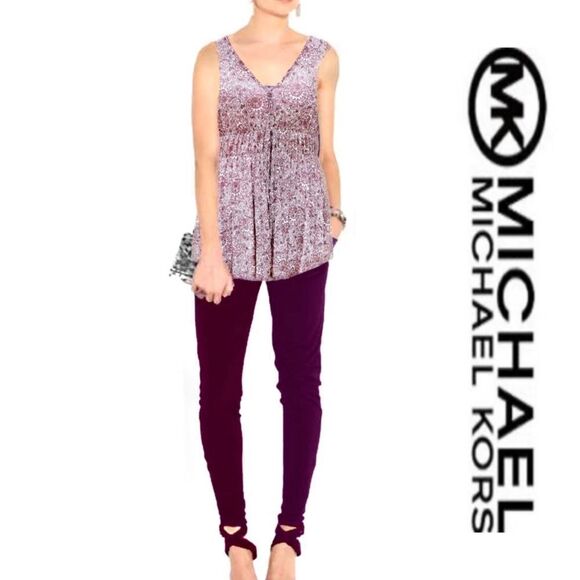 Michael Kors Asymmetric Hem Plunge Tank - Picture 1 of 8